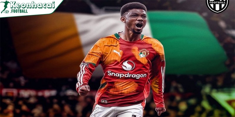 Phong cách “cực chất” của Amad Diallo tạo bão mạng xã hội