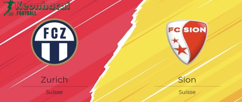 Soi kèo FC Zurich vs Sion - 1h30 ngày 26/7 - VĐQG Thụy Sĩ