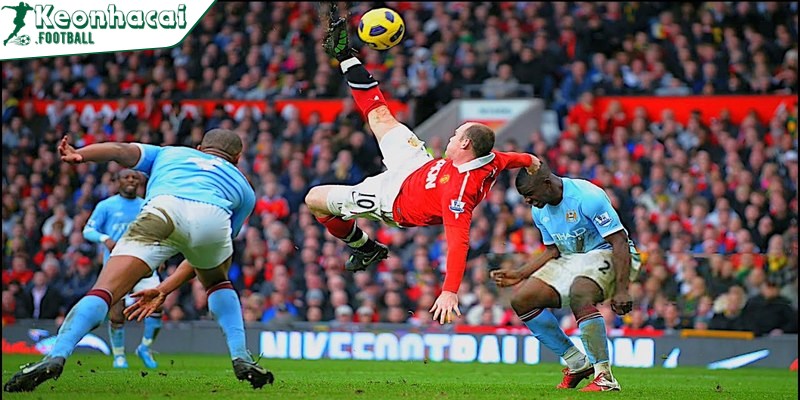 Wayne Rooney trong trận Man United vs Man City gây ấn tượng cao